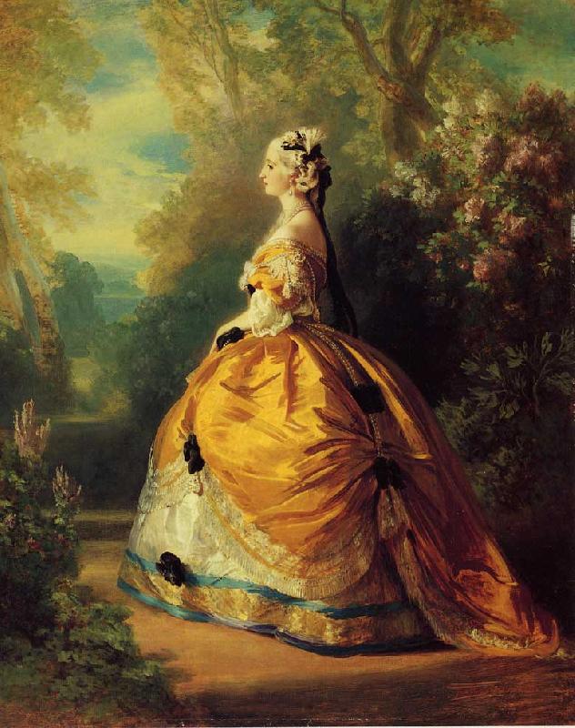 Franz Xaver Winterhalter The Empress Eugenie a la Marie-Antoinette China oil painting art
